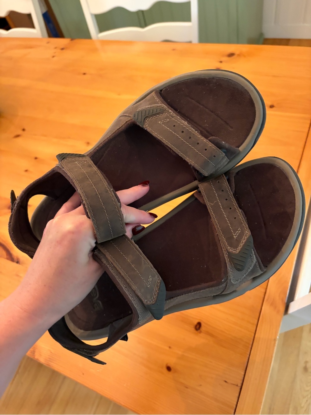 Men's Brown Teva Sandals - Size 11